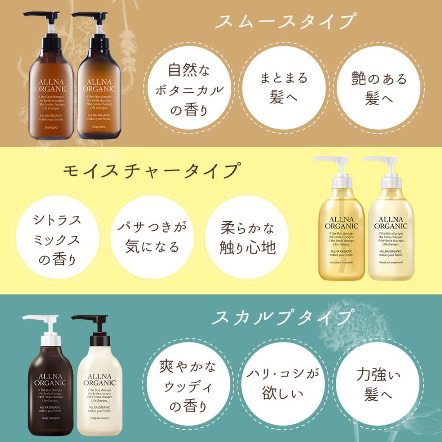 シャンプー トリートメント 詰め替え セット オーガニック オルナオーガニック ヘアケア 無添加 ノンシリコン ALLNA ORGANIC 各400ml｜adew｜08