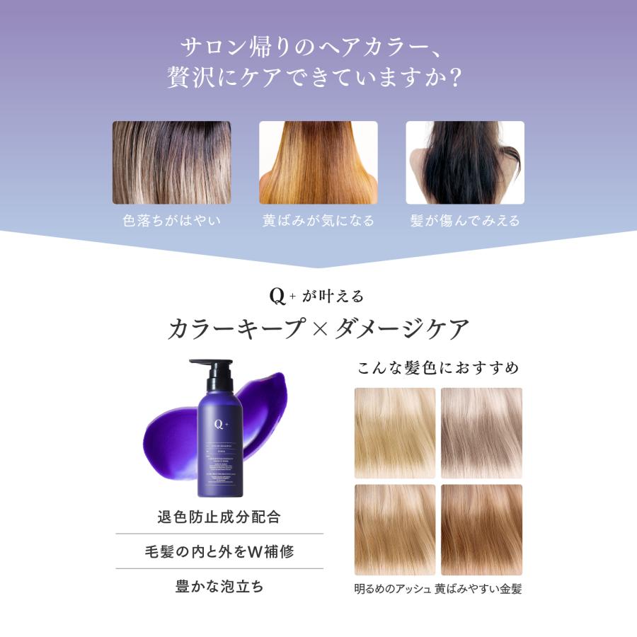 Q+ ( クオリタス ) シャンプー 単品 カラーシャンプー 紫シャンプー