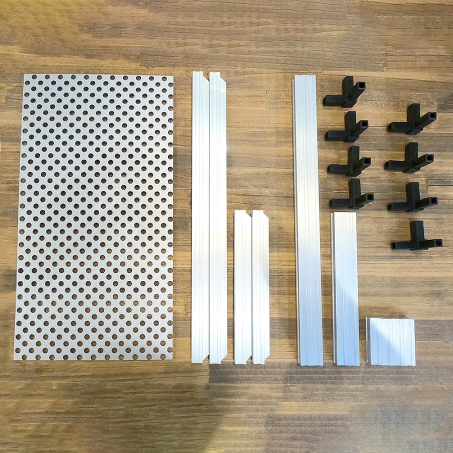 CPUスタンド PCスタンド PCワゴン キャスター無し アルミフレーム製