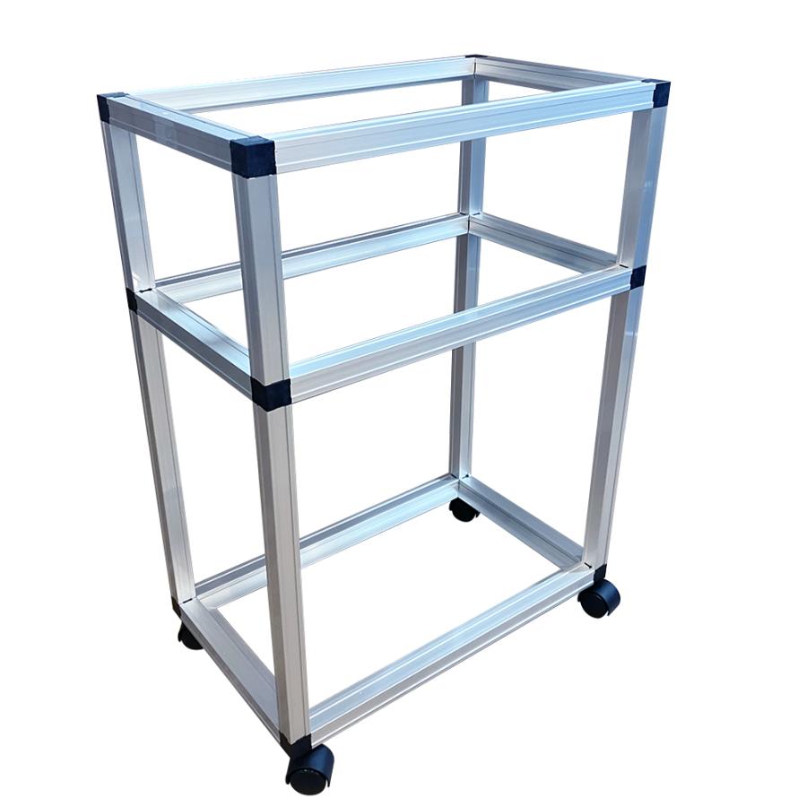 ワゴン キャスター付き 高さ70cm アルミフレーム製 Alframe アル