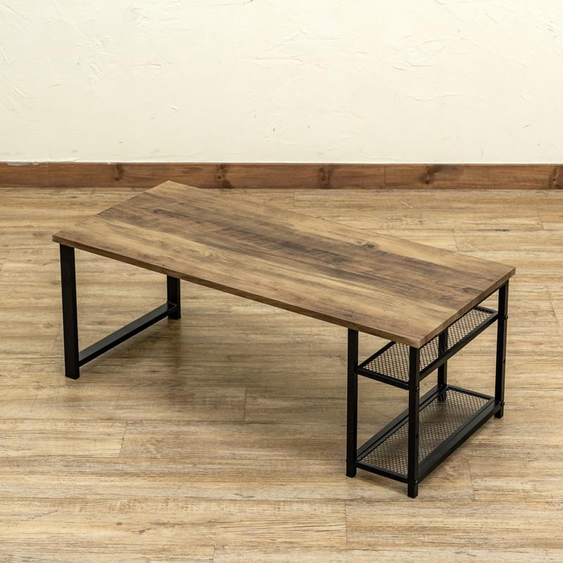 ブラウン木製センターテーブル 楽天市場】ローテーブル 幅110cm 高さ39cm 机 センターテーブル