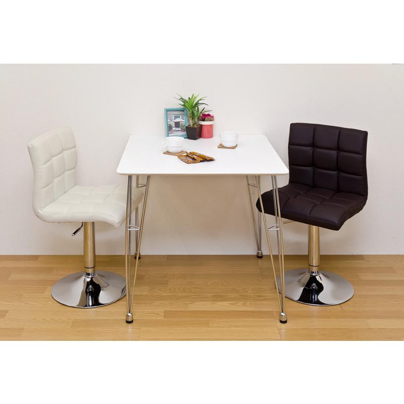 カウンターチェアから ダイニングチェア まで 高さ調節可能 43cm〜58cm