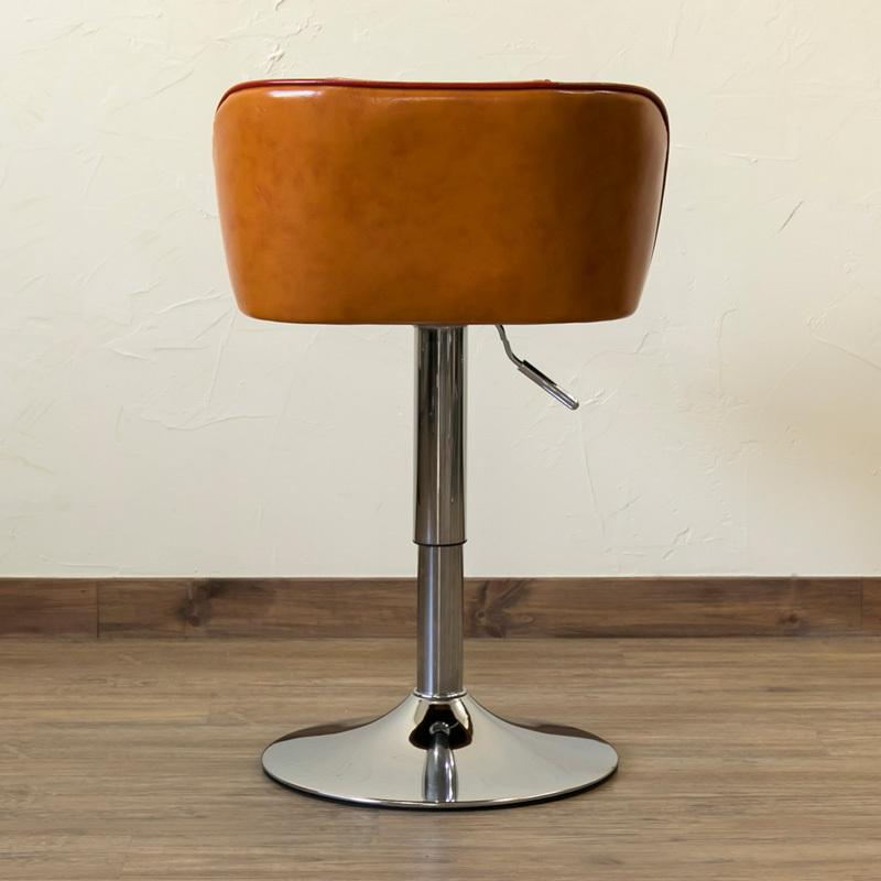 カウンターチェア バーチェア 昇降式 座面約42cm〜57cm カフェチェア