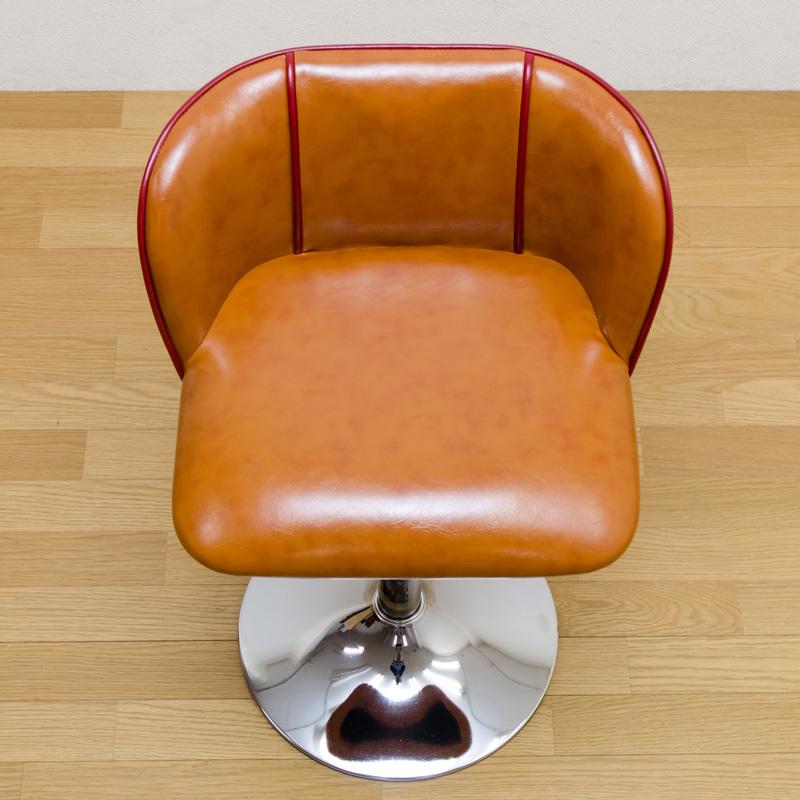 カウンターチェア バーチェア 昇降式 座面約42cm〜57cm カフェチェア