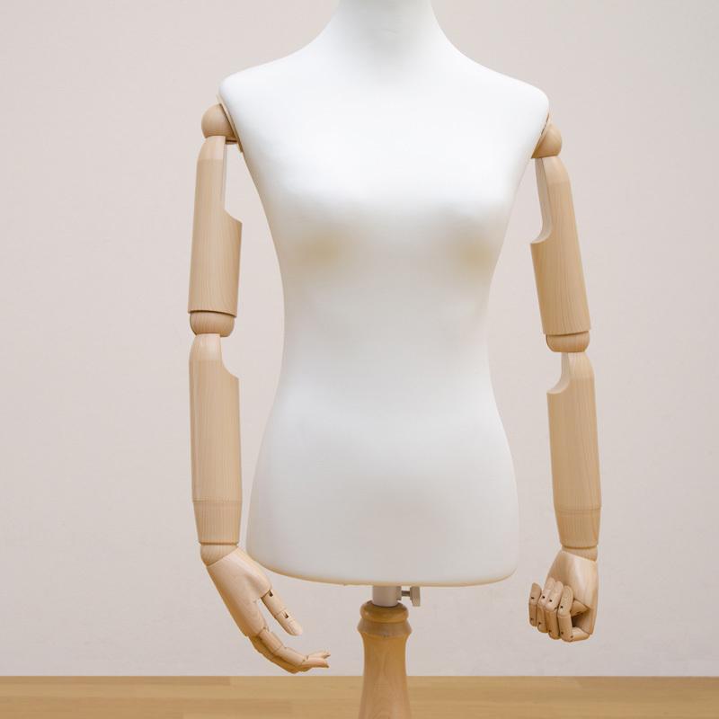 腕付きトルソー マネキン9号〜11号 女性 布張り CN-07 アーム付 腕付きトルソー マネキン9号〜11号 女性 布張り CN-07 アーム付