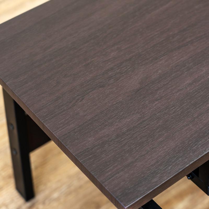 パソコンデスク 90cm幅 ロータイプ 平机 文机 PCデスク スライド