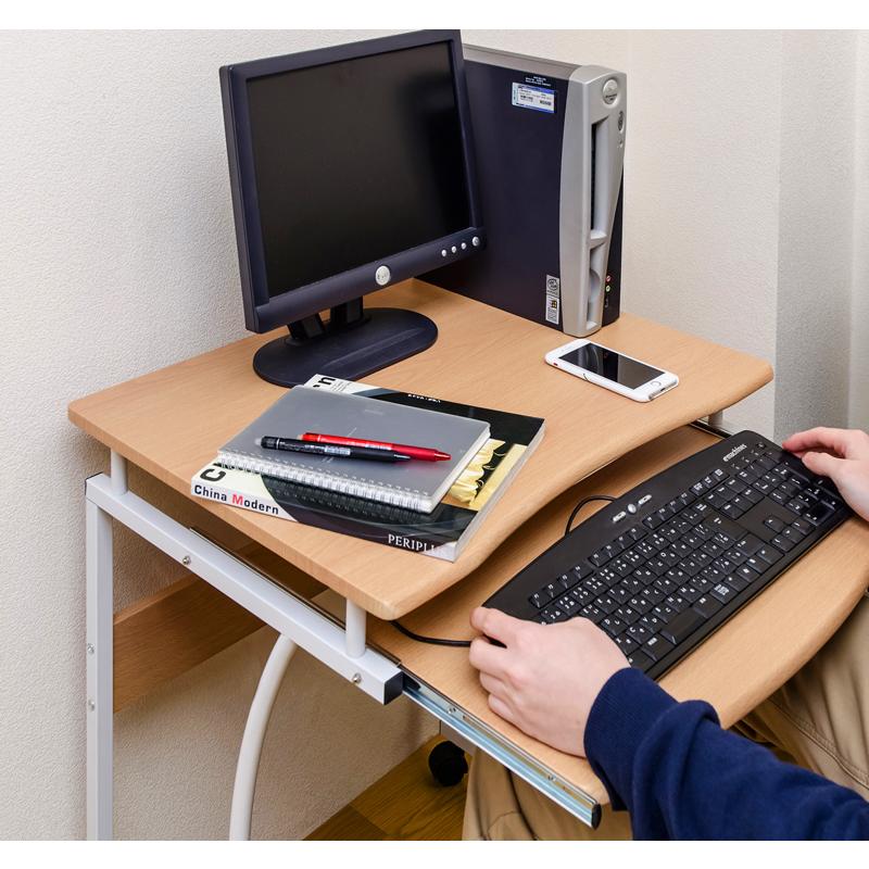 丸い天板のパソコンデスク 幅70cm main-s5i24.jpg