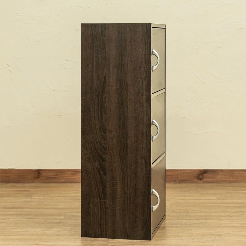 扉付き収納 カラーボックス 3段 ラック 扉収納 ロッカー 木製 オフィス 貴重品 保管 見えない収納 | ブランド登録なし | 08