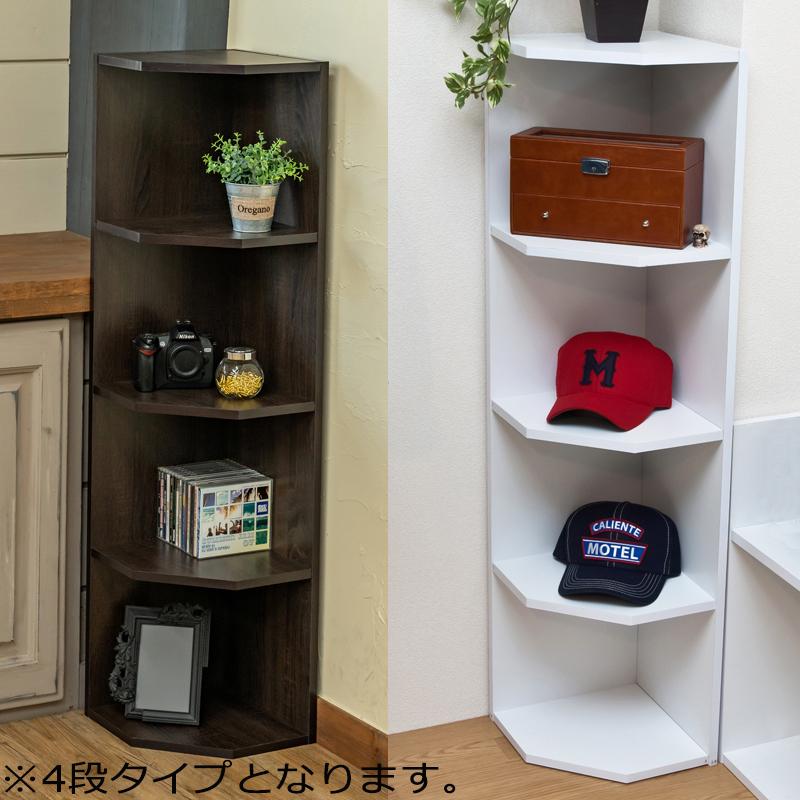 アンティーク コーナーシェルフ 　　　　木製3段 古材 コーナーラック アンティーク 木製 日本製 3段 天然木