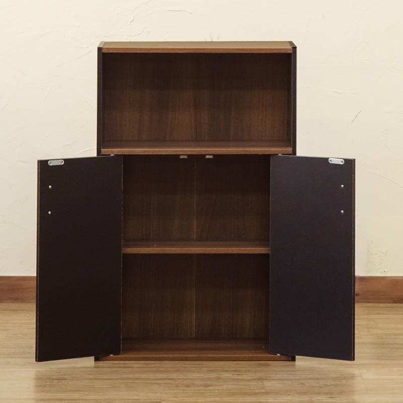 【本日限り❗️】食器棚 ガラス扉付き ブラウン ブラック 完成品】国産食器棚(幅140) ガラス扉のキッチン収納 可動棚