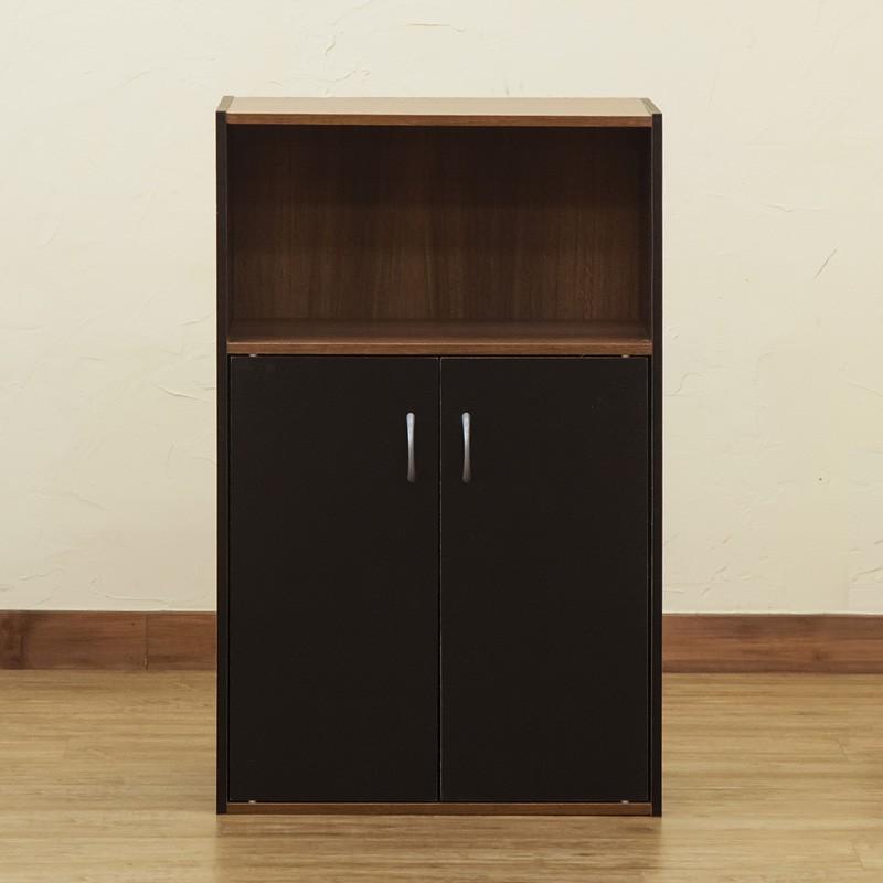 棚✨ 扉付き収納 ラック 50cm幅 可動棚 両開き オープンシェルフ 棚