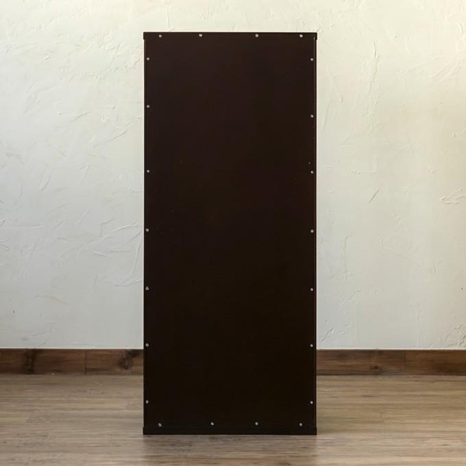 4111103 コレクションケース 背面ミラー 木製 ガラスケース 棚 ラック ガラスケース コレクションケース 幅44cm 高さ100cm 飾り棚 木製