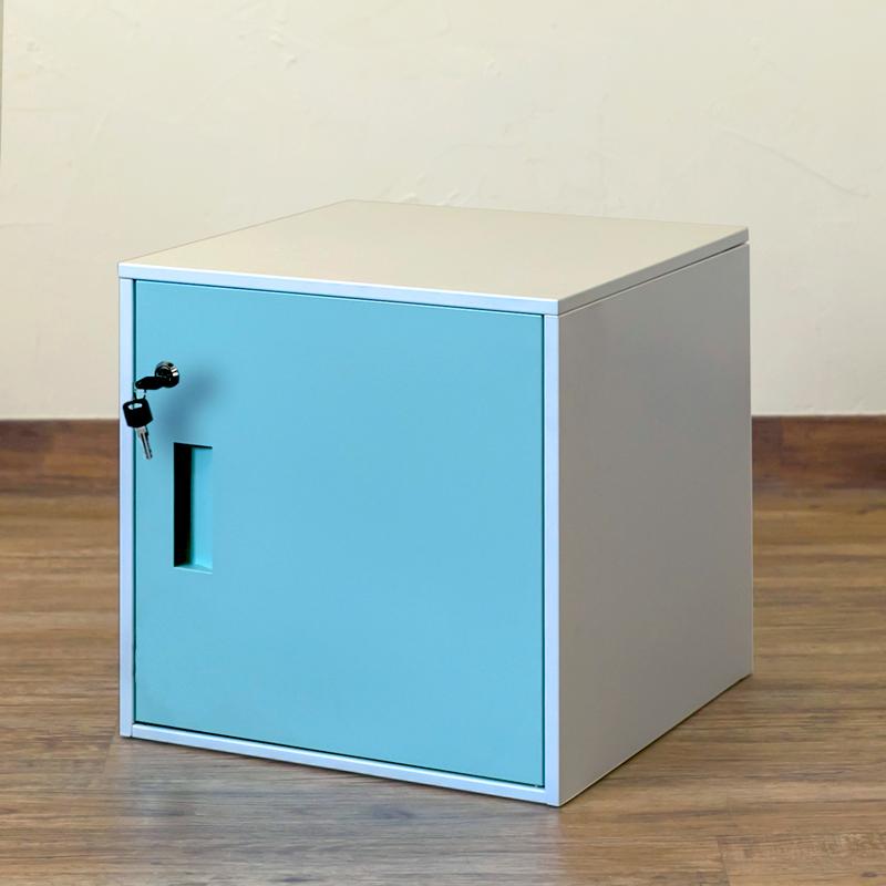 鍵付きロッカースチールロッカー 38cm幅 扉収納 鍵収納 角型