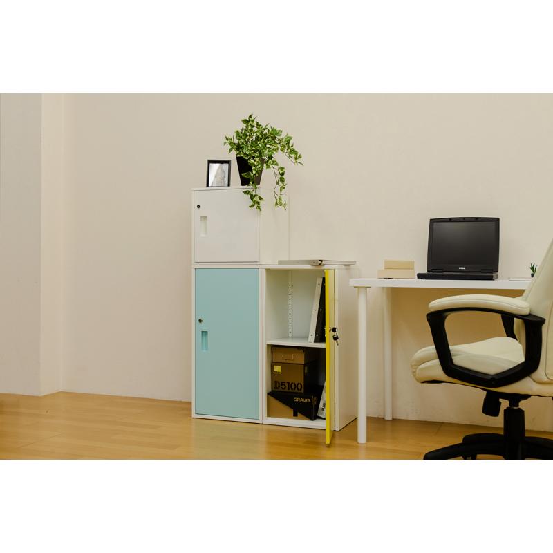 ロッカー　扉付き　鍵付き 楽天市場】キューブBOX鍵付ロッカー ハイタイプ 収納 ボックス