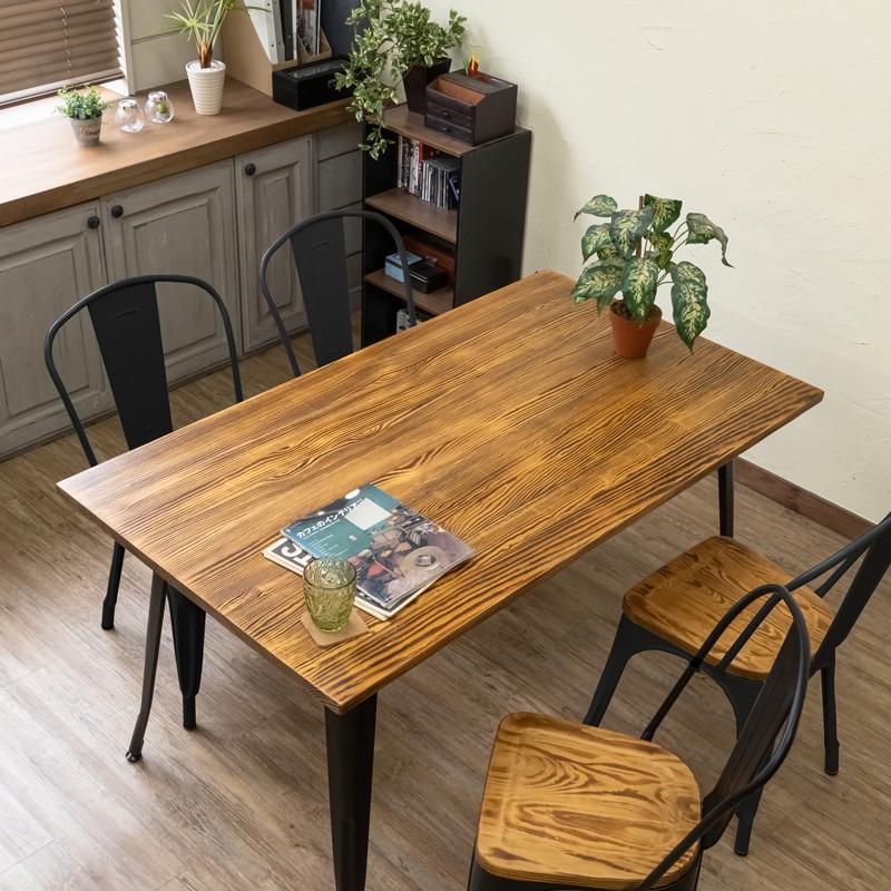 ダイニング5点セット ダイニングテーブル 140×80cm ヴィンテージ ダイニング5点セット ダイニングテーブル 140×80cm ヴィンテージ
