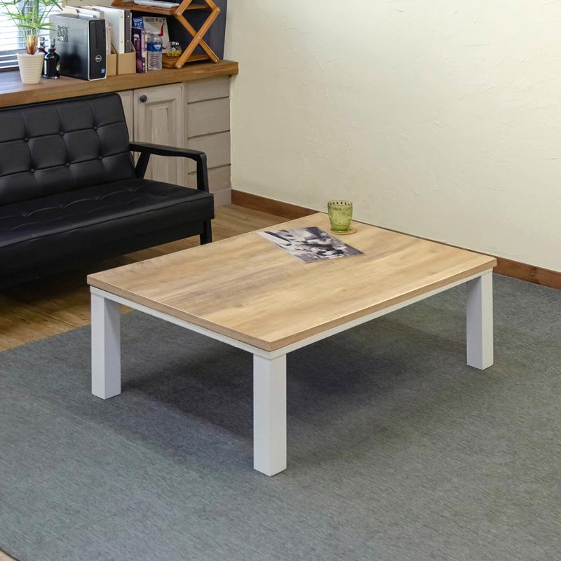 NEW Regalia ヴィンテージ柄コタツ 105×75 ナチュラル - こたつ NEW Regalia ヴィンテージ柄コタツ 105×75 ナチュラル - こたつ