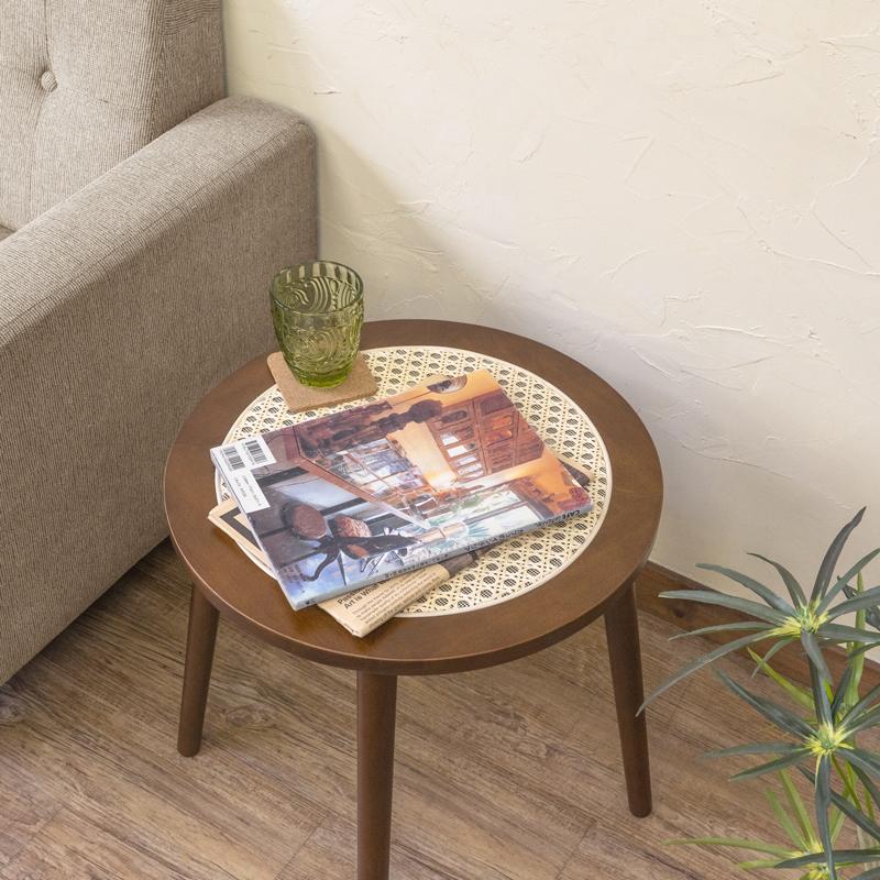 サイドテーブル 45cm 丸テーブル 高さ47cm 円形 丸型 カフェテーブル