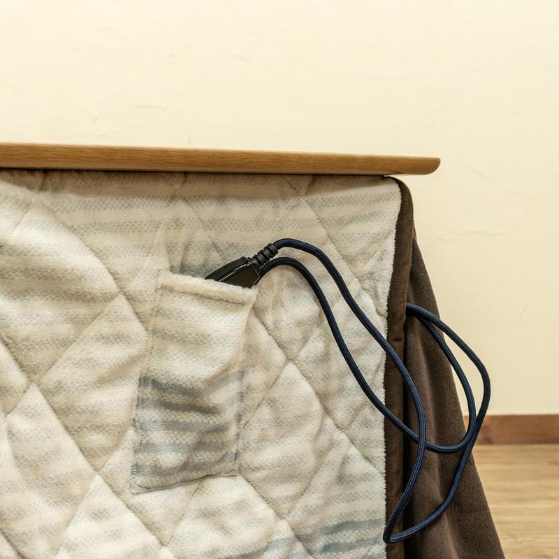 ダイニングこたつテーブル 90cm×60cm 掛布団付き 510W ハイ ダイニングこたつテーブル 90cm×60cm 掛布団付き 510W ハイ