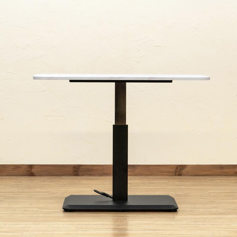 昇降式テーブル 90cm幅 センターテーブル ダイニング デスク 大理石柄 LCI-02(MWH) マーブルホワイト | ブランド登録なし | 05