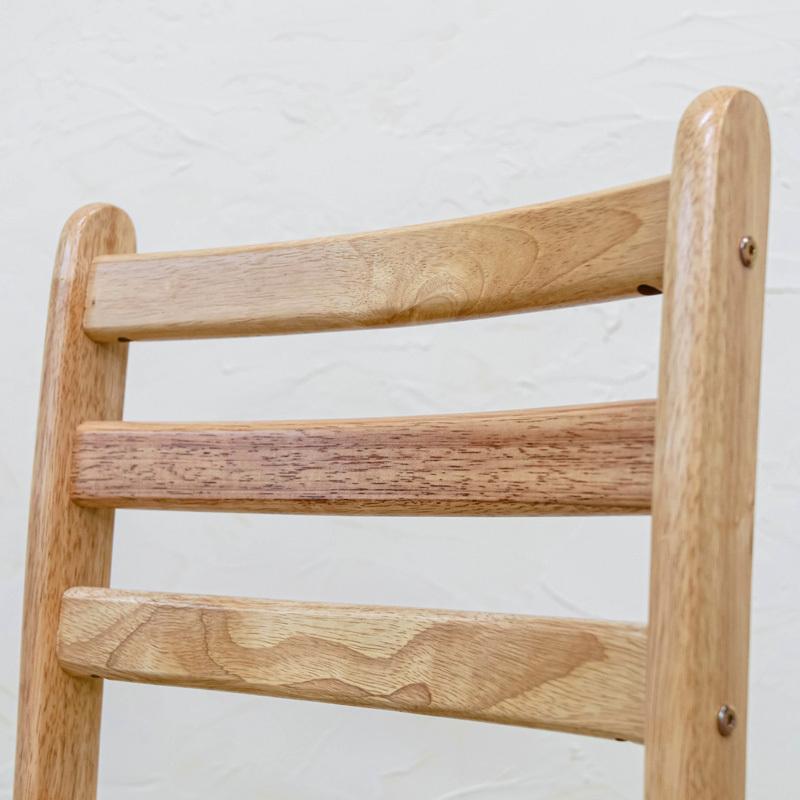 ダイニングチェア 2脚セット 木製 イス 座面高め45.5cm 組立式