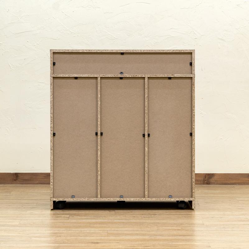 ゴミ箱 ダストボックス 引き出し付き 扉収納 45L×3分別 幅80cm ゴミ箱 ダストボックス 引き出し付き 扉収納 45L×3分別 幅80cm