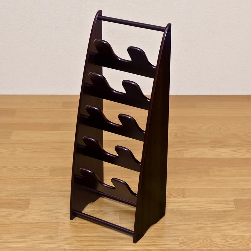 スリッパラック 5段 木製 スリッパ立て 5足まで 玄関収納