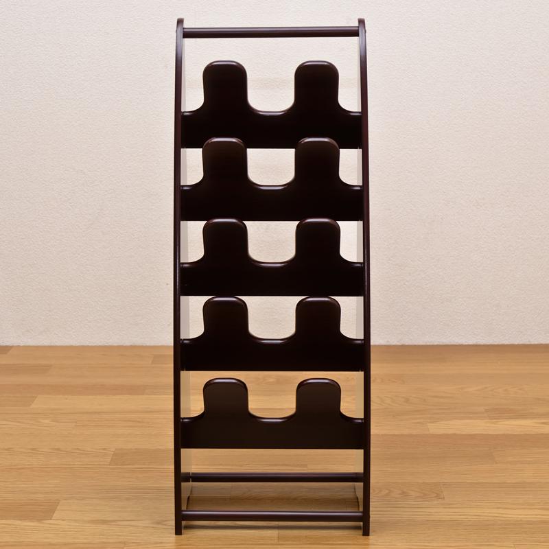 スリッパラック 5段 木製 スリッパ立て 5足まで 玄関収納