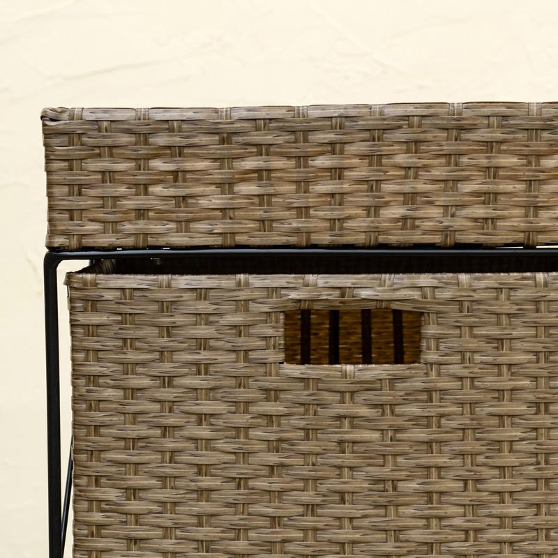 アンティーク　ラタン4段チェスト　キャスター付 アンティーク ラタン4段チェスト キャスター付