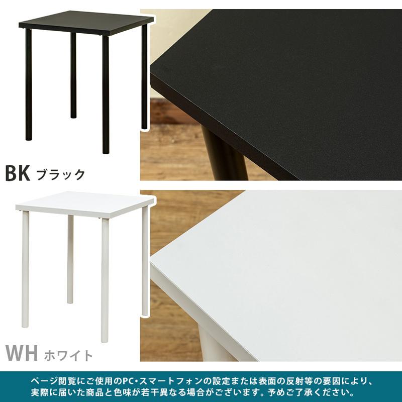 フリーテーブル デスク 60cm×60cm 高さ70cm TY-6060 平机 正方形  ダイニングテーブルにも 黒 白｜adhoc-style｜06