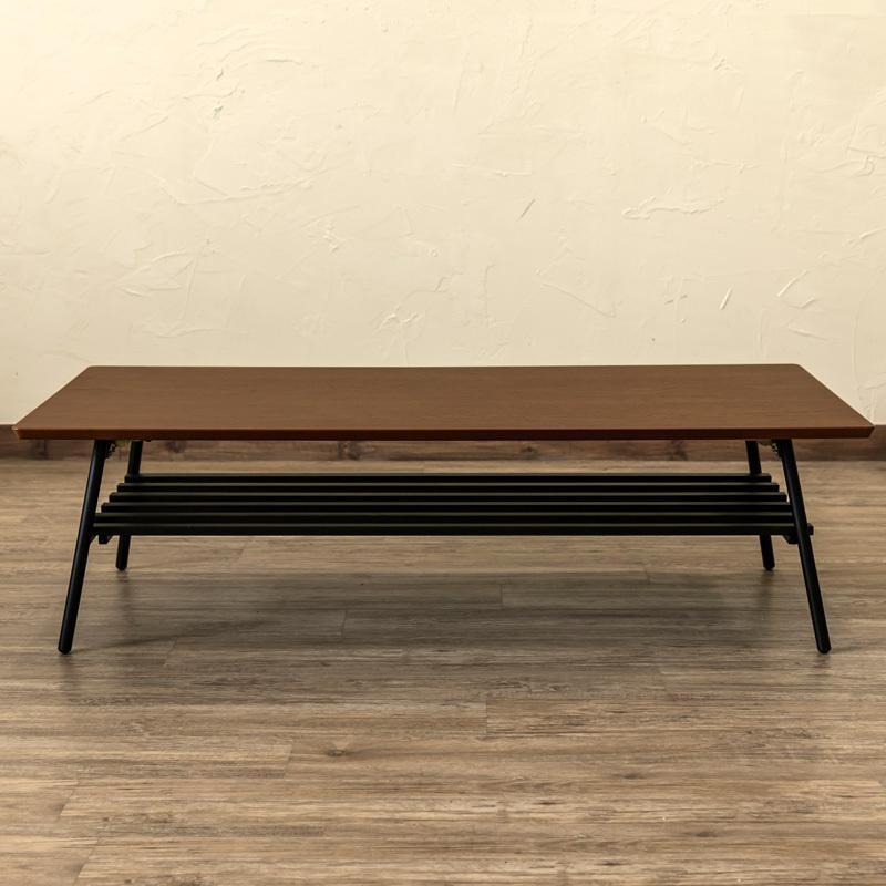 折りたたみテーブル 棚付 120cm センターテーブル おしゃれ 折りたたみテーブル 棚付 120cm センターテーブル おしゃれ