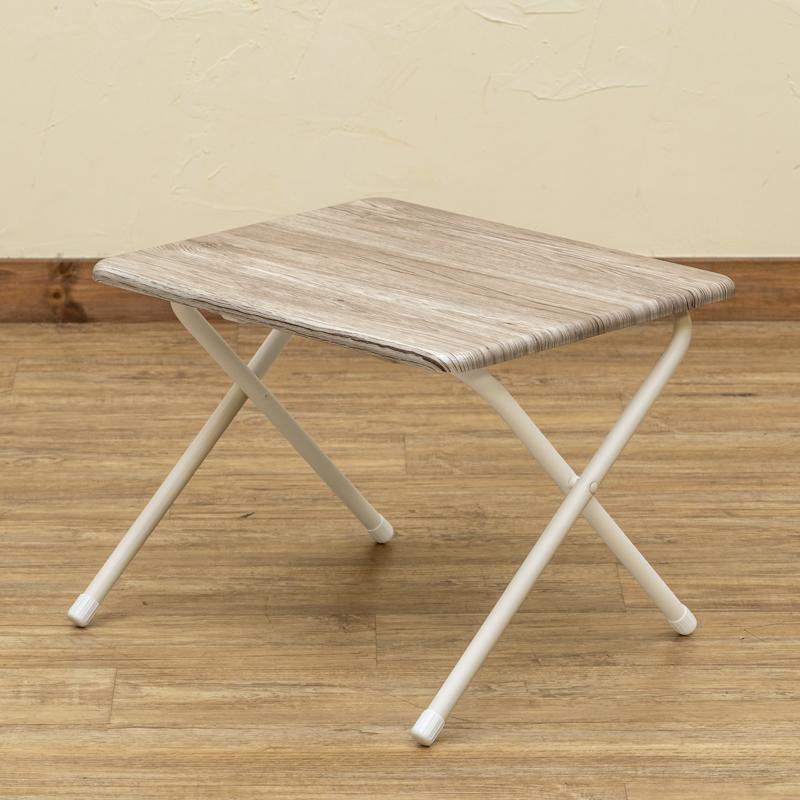折りたたみテーブル  48cm×40cm コンパクト ミニデスク サイドテーブル 木製天板03｜adhoc-style｜16