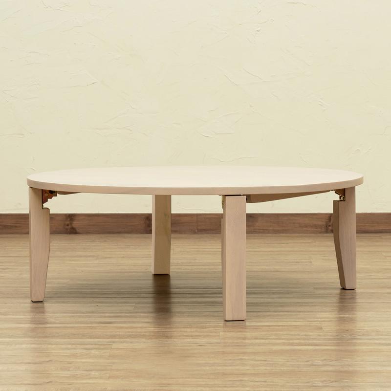 折りたたみテーブル  丸型 90cm 天然木製 ちゃぶ台 円卓 折れ脚 座卓｜adhoc-style｜22