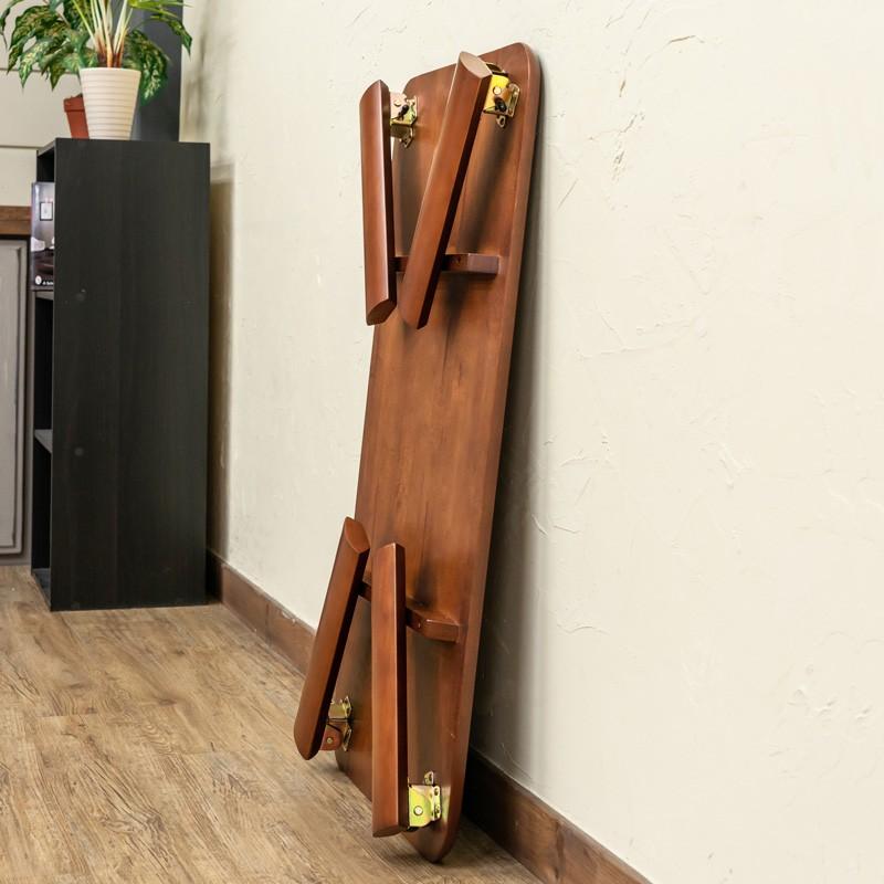 折りたたみテーブル 90cm 座卓 ちゃぶ台 天然木製 折れ脚ローテーブル