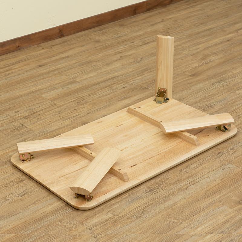 折りたたみテーブル 90cm 座卓 ちゃぶ台 天然木製 折れ脚ローテーブル