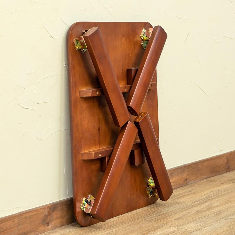折りたたみテーブル 60cm×45cm 継脚式 高さ2段階 天然木製 折りたたみテーブル 60cm×45cm 継脚式 高さ2段階 天然木製