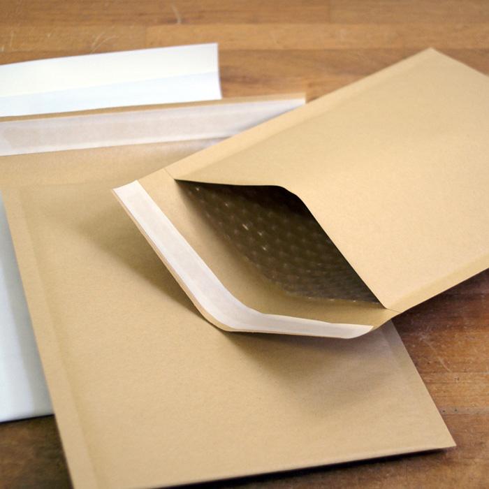 1月中旬入荷予定予約分 薄型 未晒 クッション封筒 1箱600枚入り #0  (DVDトールケース1枚サイズ) 茶色 |  | 02