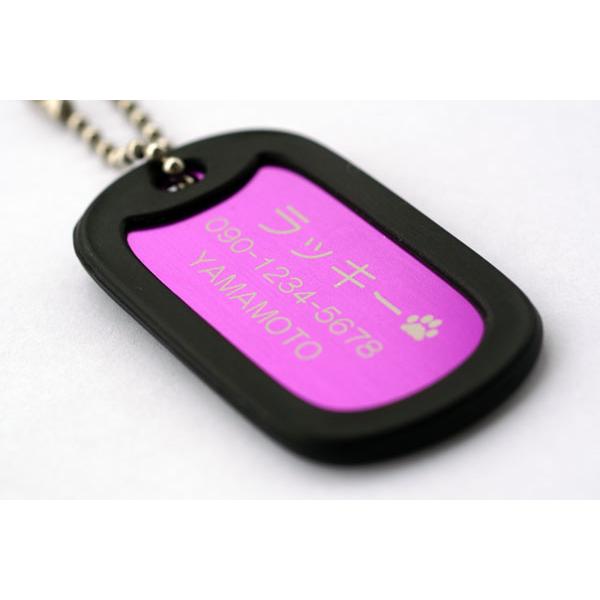 GIタグ Lサイズ / サイレンサー付き 迷子札 アルミ素材 ペット 用 ドッグタグ 名札 名入れ オーダーメイド (代引き不可) |  | 14