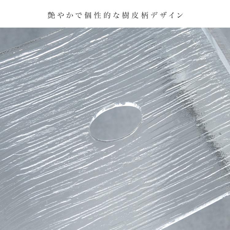 アクリルバスチェア Ray（レイ）おしゃれ 風呂椅子 バスグッズ 風呂椅子 入浴 シャワー アクリルバスチェア クリア グレー 樹皮柄 |  | 06