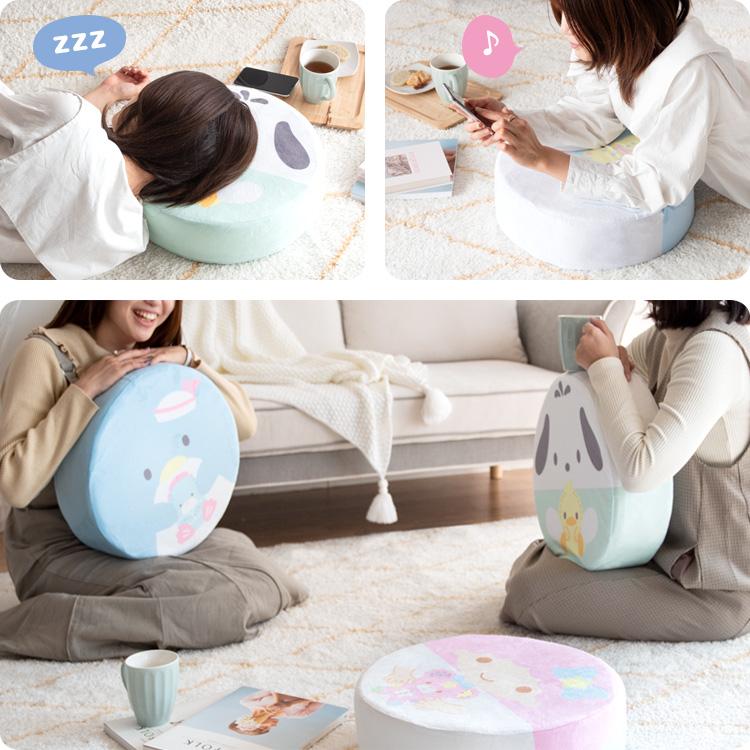 宮武製作所 サンリオキャラクターズ リビングクッション 丸型 円形