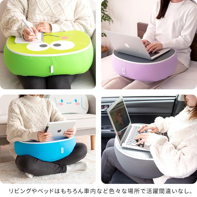 サンリオキャラクターズ テーブルクッション 膝上 クッションテーブル 車中 車内テーブル 天板 マイクロビーズクッション ラップトップテーブル | 宮武製作所 | 24