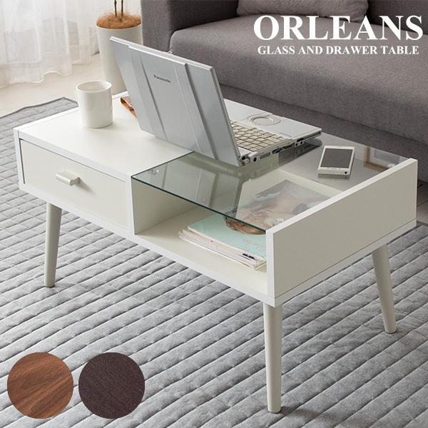 宮武製作所 ガラスセンターテーブル ORLEANS（オリンズ）ローテーブル