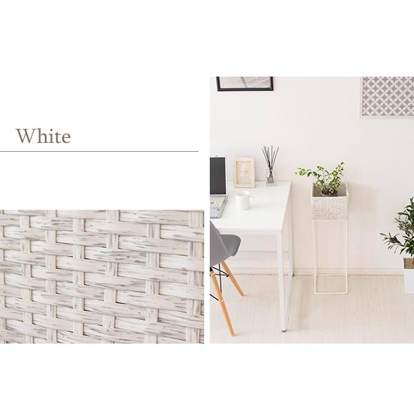 ラタンプランタースタンド Grand（グラン）幅22cm プランタースタンド ラタン調 リゾート 観葉植物 ホワイト ダークブラウン | 宮武製作所 | 11