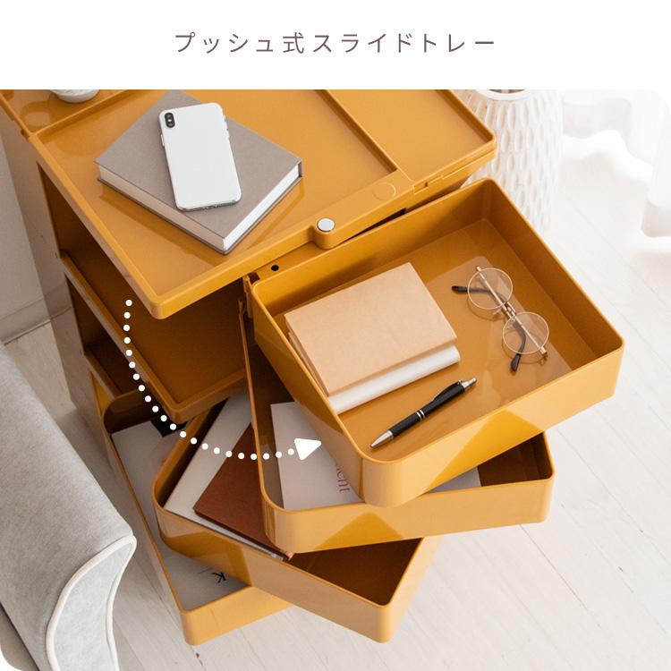 マルチワゴン Pluna（プルーナ）トローリーワゴンコスメ収納 ネイルサロン ベビー用品 韓国インテリア デスクサイド リビング ダイニング_13