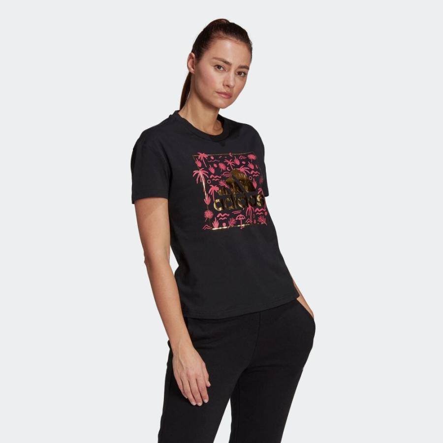 返品可 セール価格 アディダス公式 ウェア・服 トップス adidas ビッグロゴ フォイル グラフィック 半袖Tシャツ / Big Logo Foil Graphic Tee 半袖 wicol|adidas|03