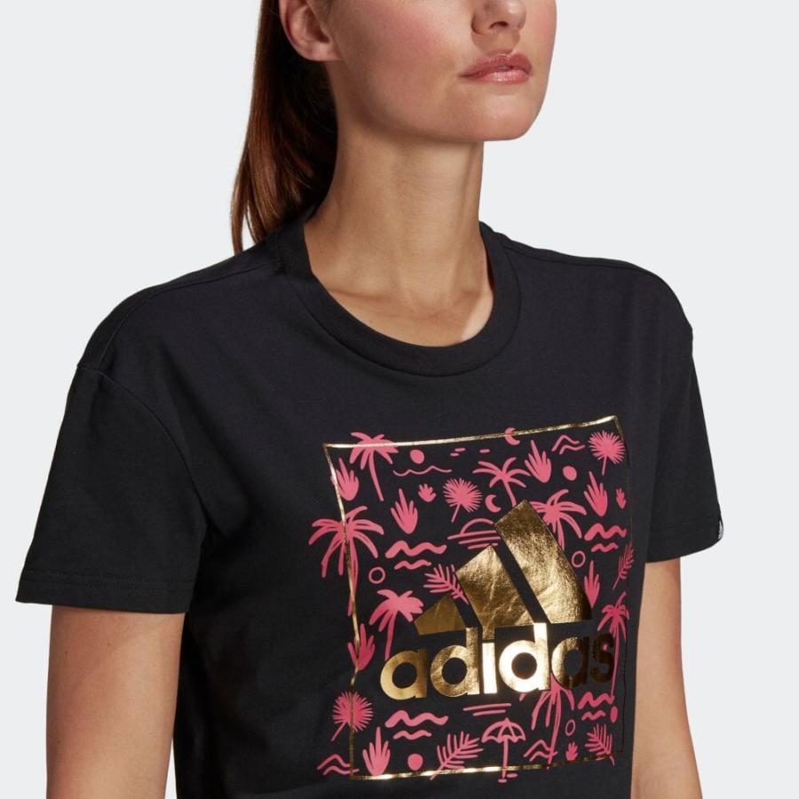 返品可 セール価格 アディダス公式 ウェア・服 トップス adidas ビッグロゴ フォイル グラフィック 半袖Tシャツ / Big Logo Foil Graphic Tee 半袖 wicol|adidas|06