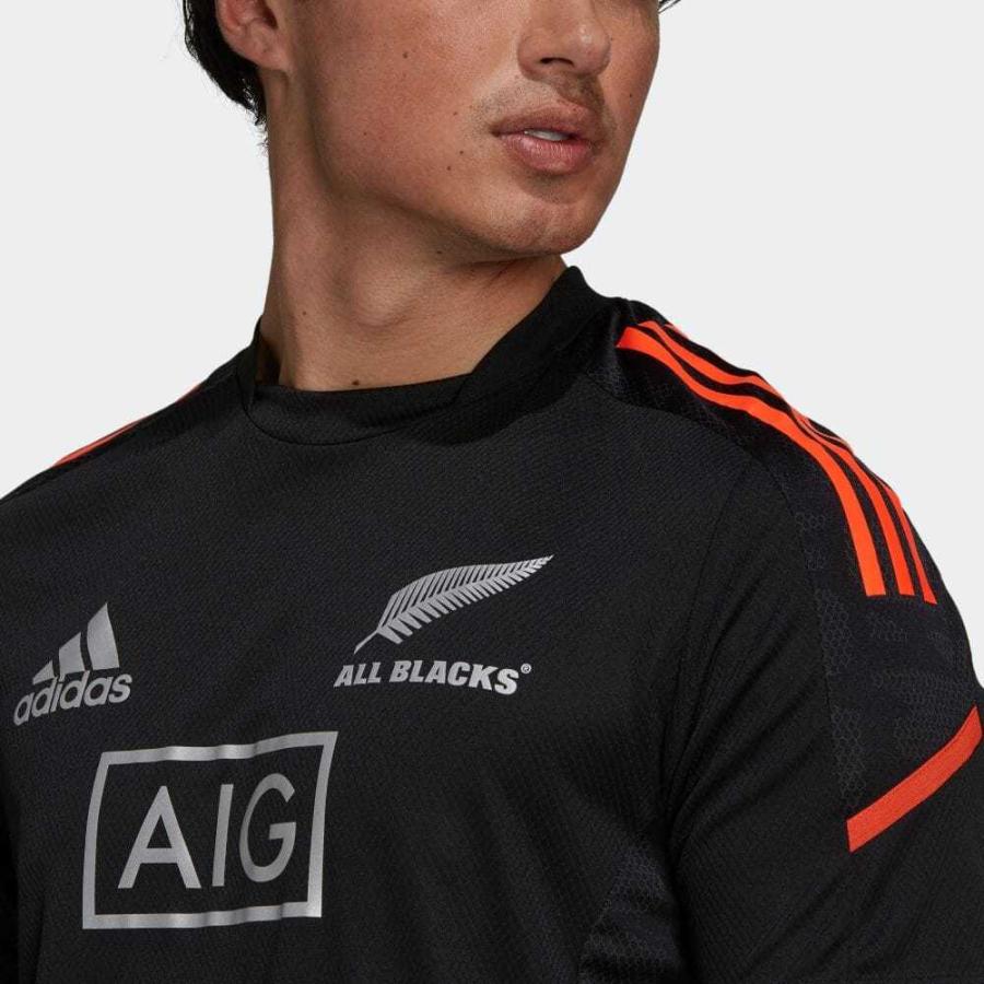 返品可 アディダス公式 高級な ウェア 服 トップス Adidas 半袖tシャツ ラグビー オールブラックス プライムブルー 半袖 パフォーマンス
