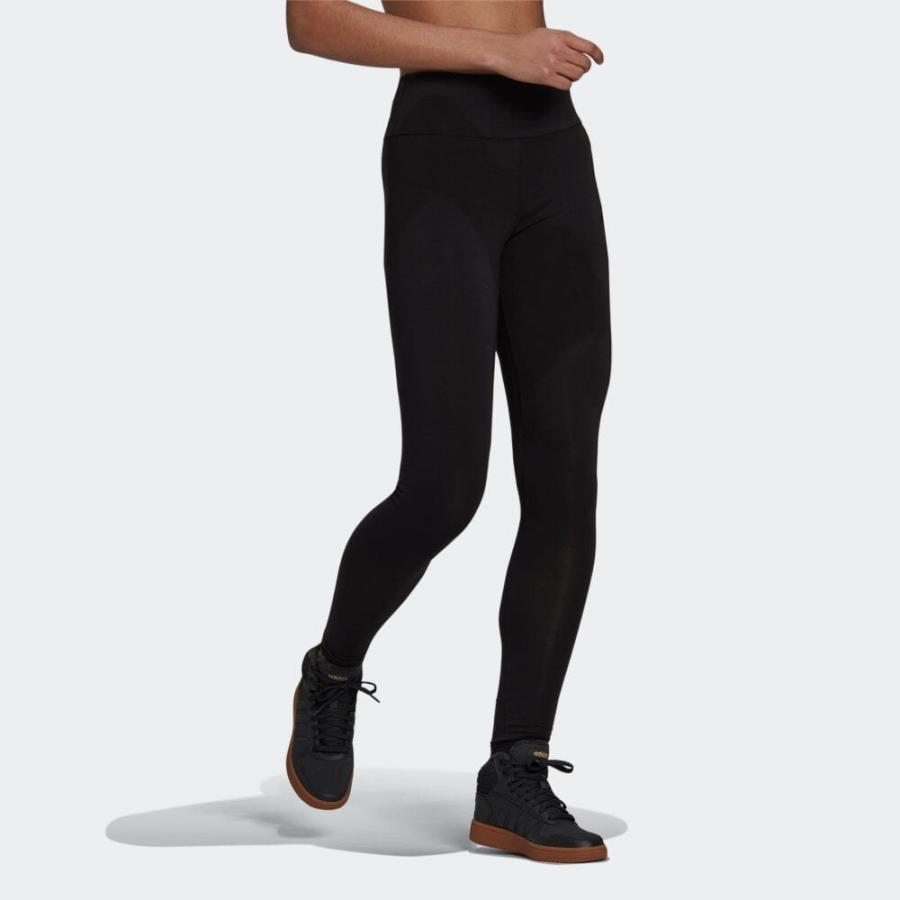 返品可 アディダス公式 ウェア・服 ボトムス adidas エッセンシャルズ ハイウエスト ロゴ レギンス / Essentials High-Waisted Logo Leggings レギンス スポー…|adidas|03