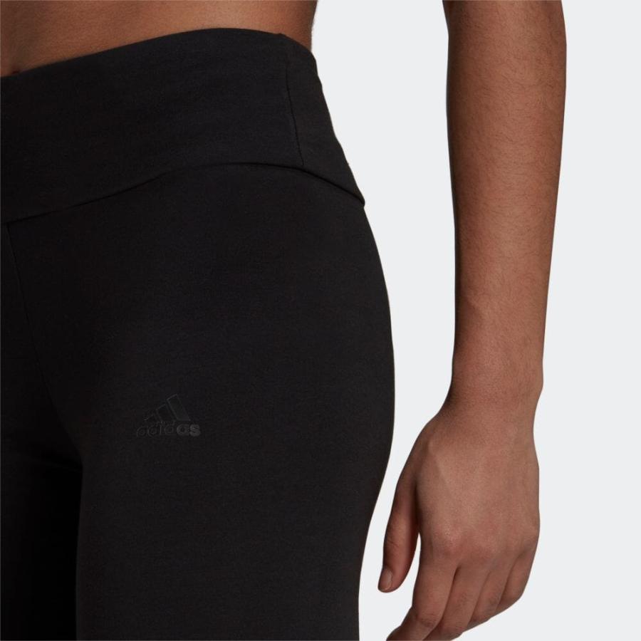 返品可 アディダス公式 ウェア・服 ボトムス adidas エッセンシャルズ ハイウエスト ロゴ レギンス / Essentials High-Waisted Logo Leggings レギンス スポー…|adidas|06