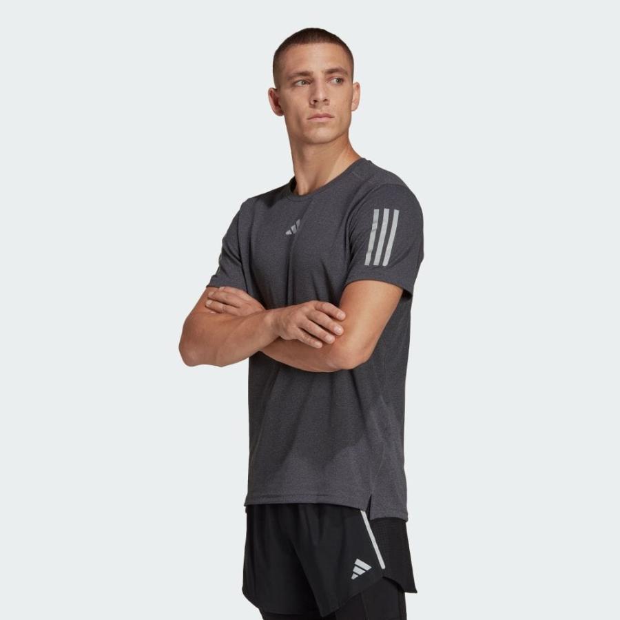 期間限定SALE 04/26 00:00〜05/06 23:59 返品可 アディダス公式 ウェア・服 トップス adidas オウン ザ ラン ヘザー半袖Tシャツ ランニングウェア 半袖｜adidas｜02