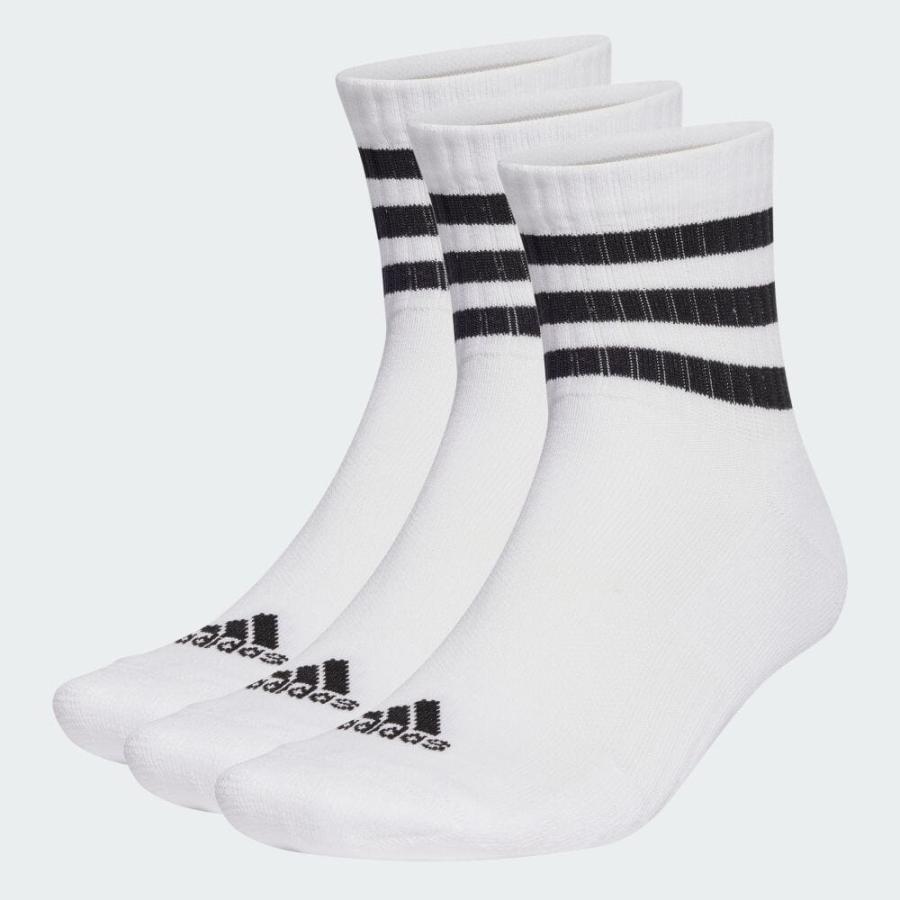 ◇限定Special Price返品可 アディダス公式 アクセサリー ソックス・靴下 スリーストライプス adidas クッション スポーツウェア ミッドカットソックス3足組 下着、靴下、部屋着 返品可 アディダス公式 アクセサリー ソックス・靴下 ゴルフ adidas クルー丈 スリーストライプ クッションソックス